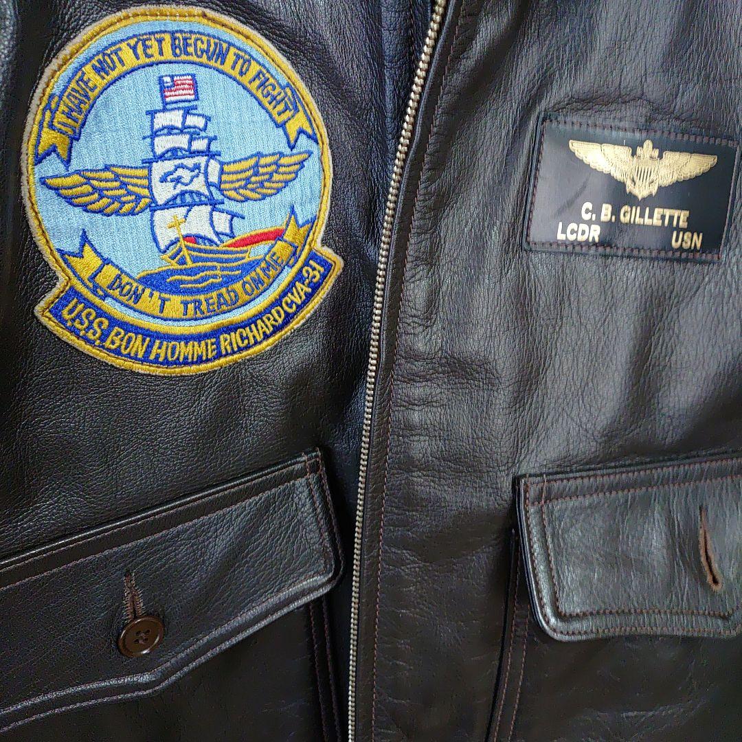 お*ん様 美品バズリクソンズ G-1 ゴートレザージャケット サイズ38