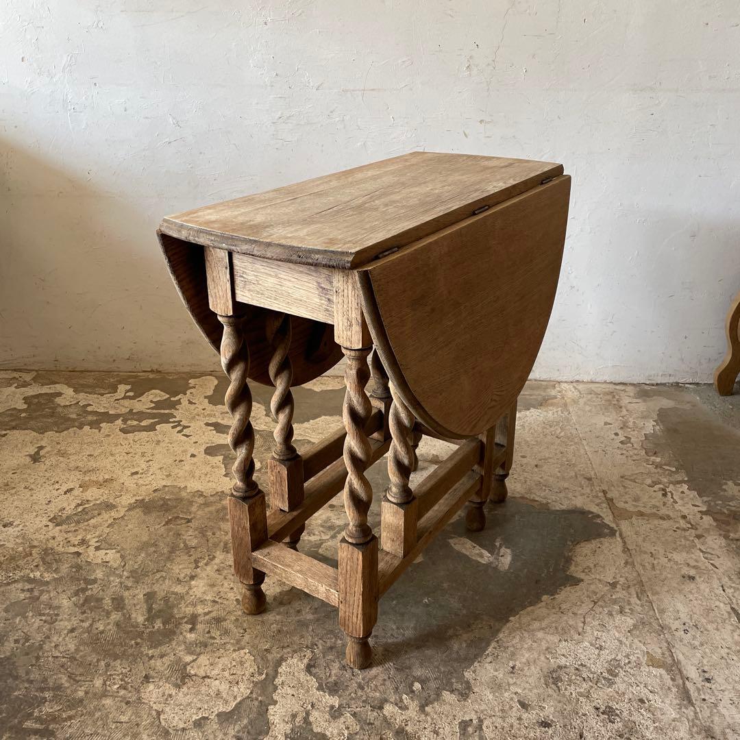 ビンテージ　ゲートレッグテーブル ドロップリーフテーブル 剥離