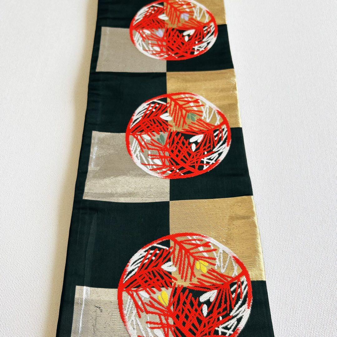 フルセット　七五三　７歳女の子　着物＆帯＆簡単半衿＆小物セット　オレンジ　鶴