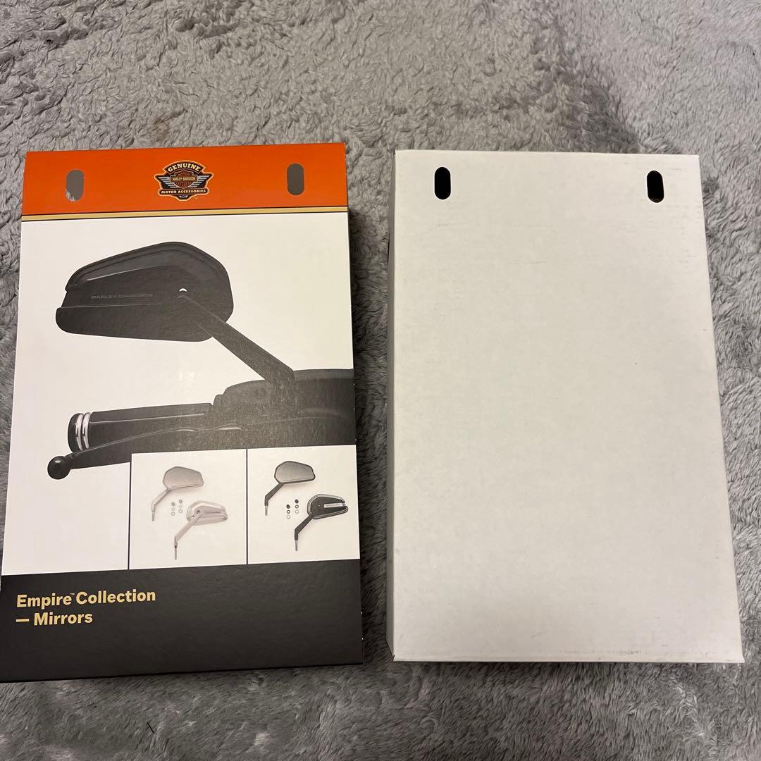 HARLEY-DAVIDSON エンパイア　ミラーセット　ブラック／シルバー