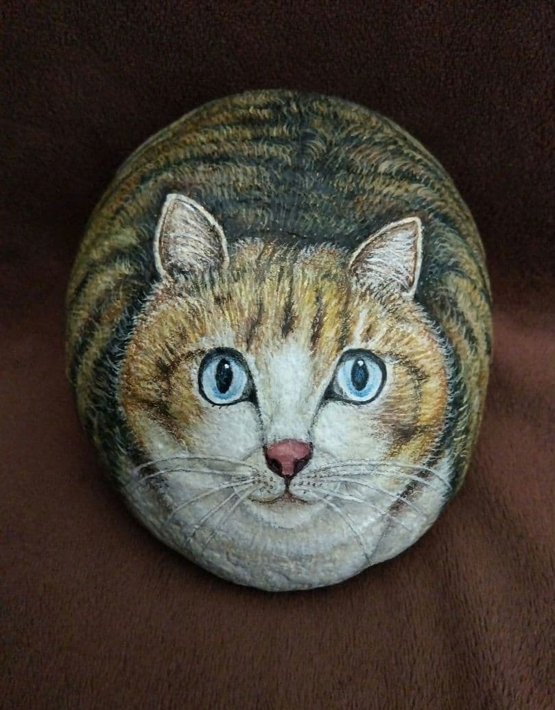 ※しも様※　おまとめ２点　ネコちゃん　ストーンアートとウェルカムボード