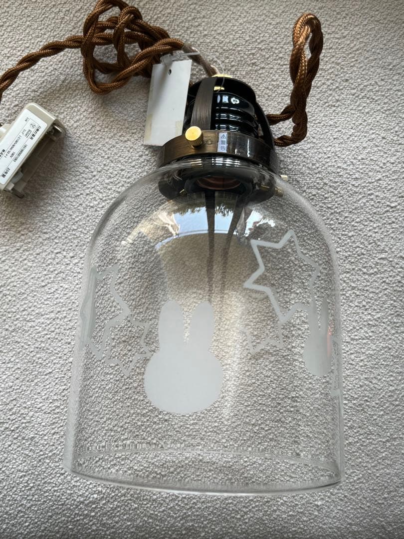 ミッフィ　ガラスペンダントライト