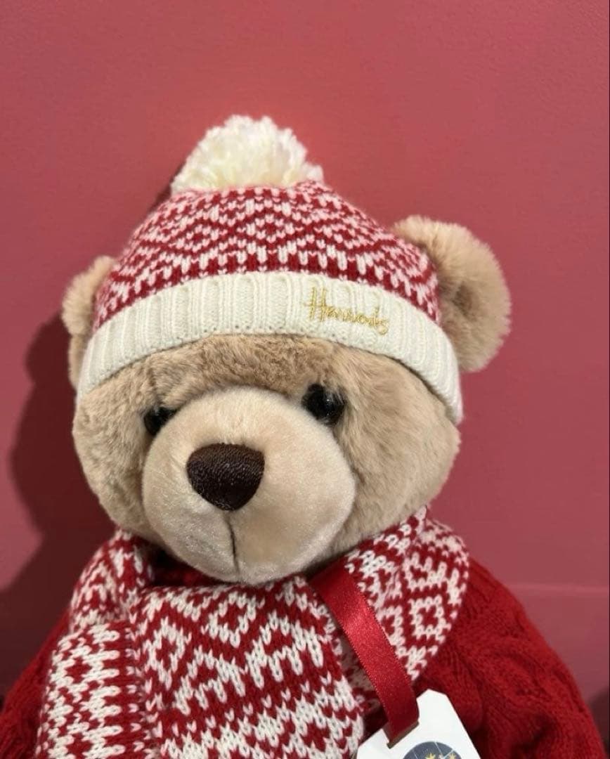 ハロッズ テディベア 2025年 クリスマスベア くまさん ぬいぐるみ