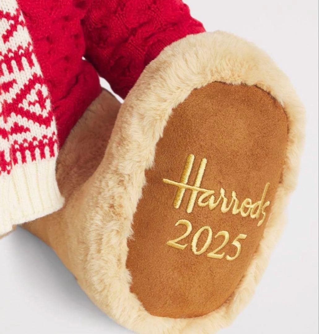 ハロッズ テディベア 2025年 クリスマスベア くまさん ぬいぐるみ