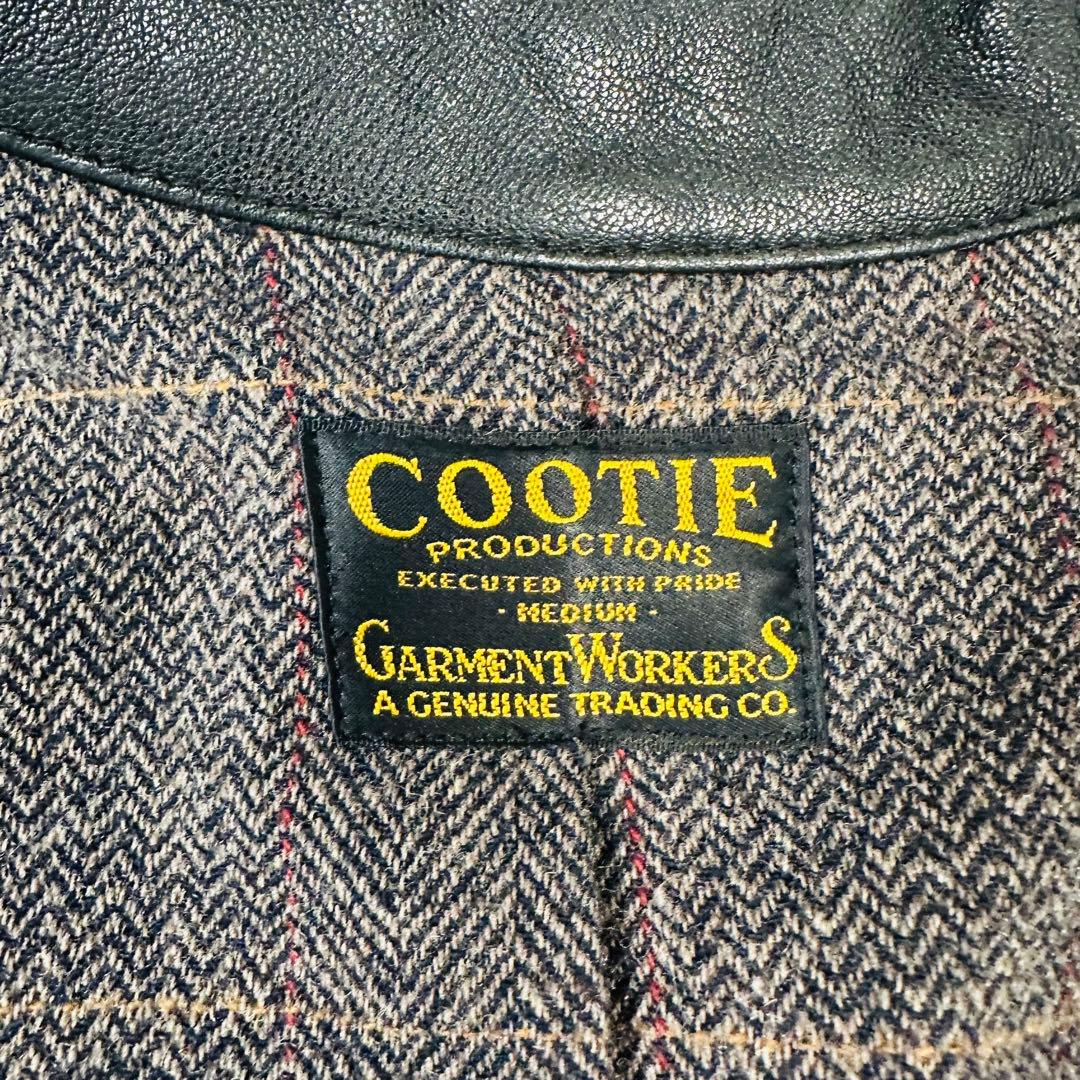 COOTIE クーティ ゴートレザージャケット ブラック サイズM