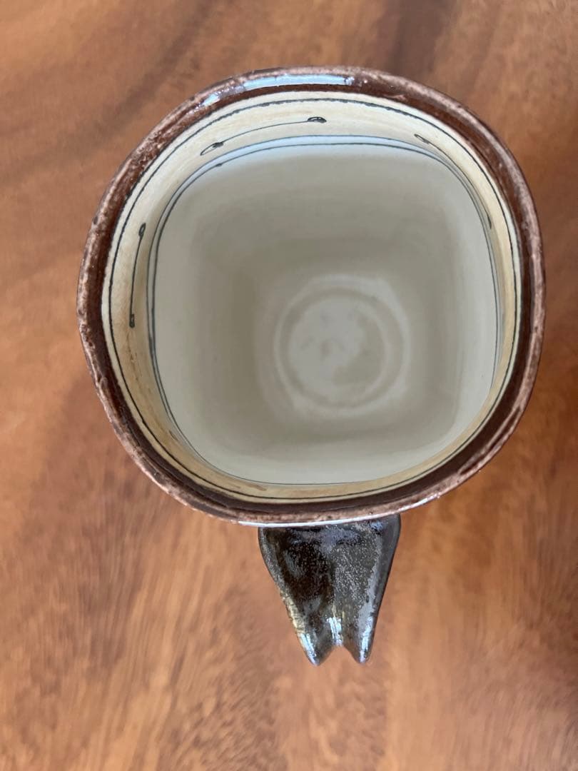 織部焼 作家器 角皿 輪花钵 マグカップ4点セット