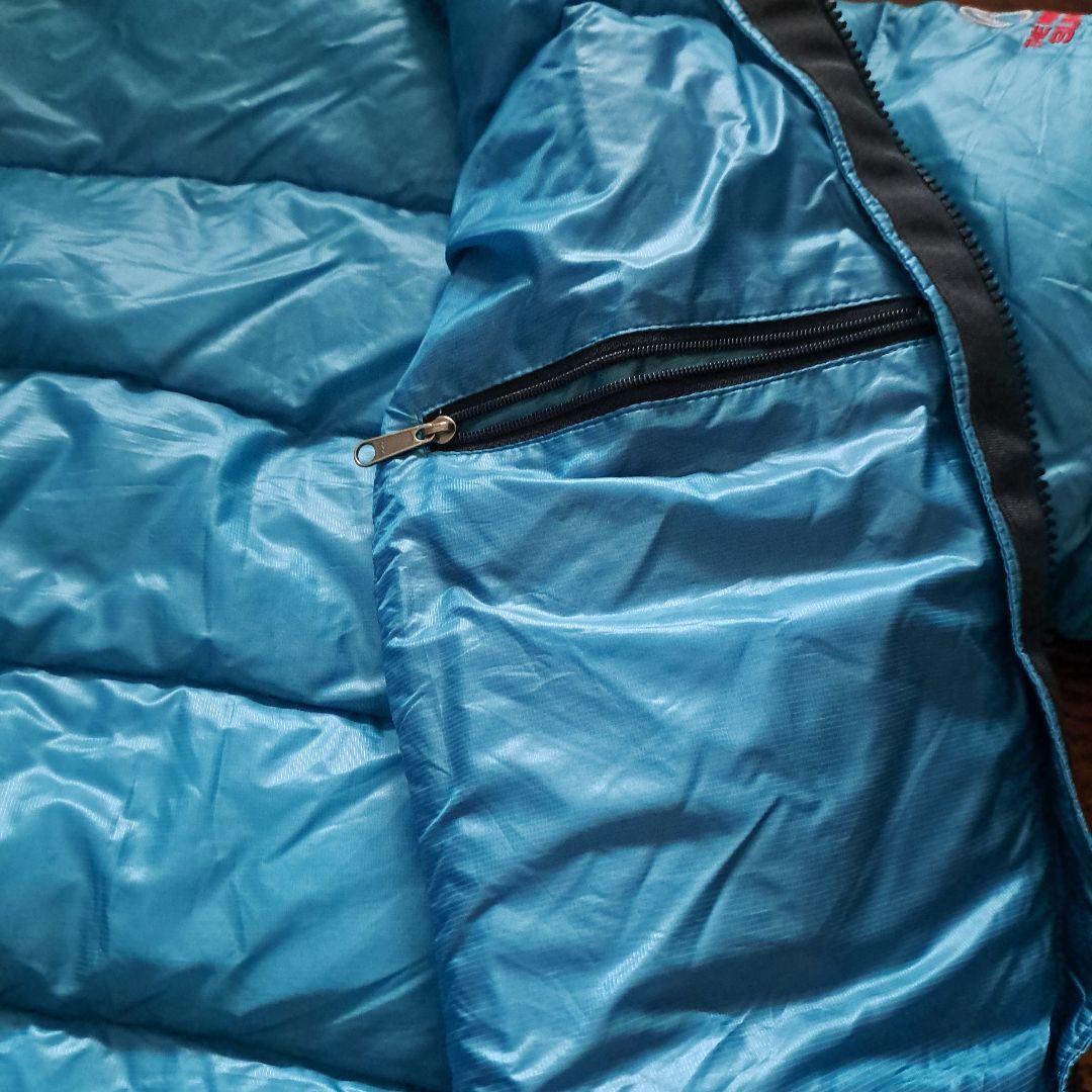 THE NORTH FACE ダウンジャケット 青 レディースL　収納袋付き