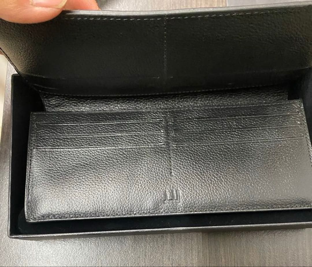 K*)様 dunhill ブラック レザー 長財布