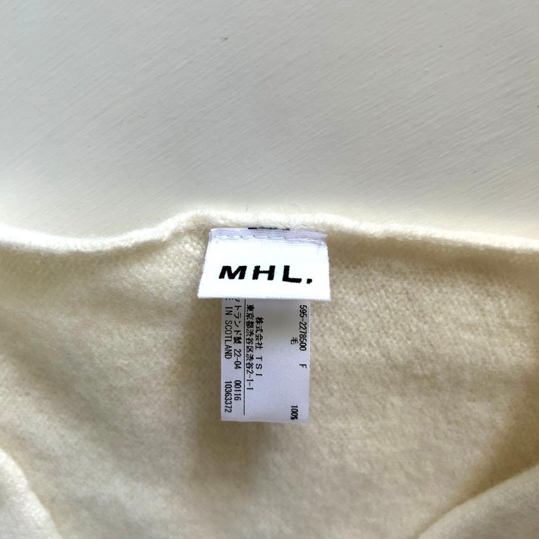 MARGARET HOWELL 三角ストール マーガレットハウエル　ホワイト