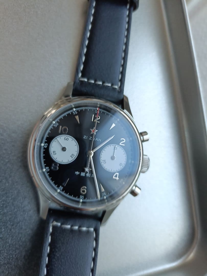 手巻き機械式クロノグラフ腕時計 st19 1963 chronograph