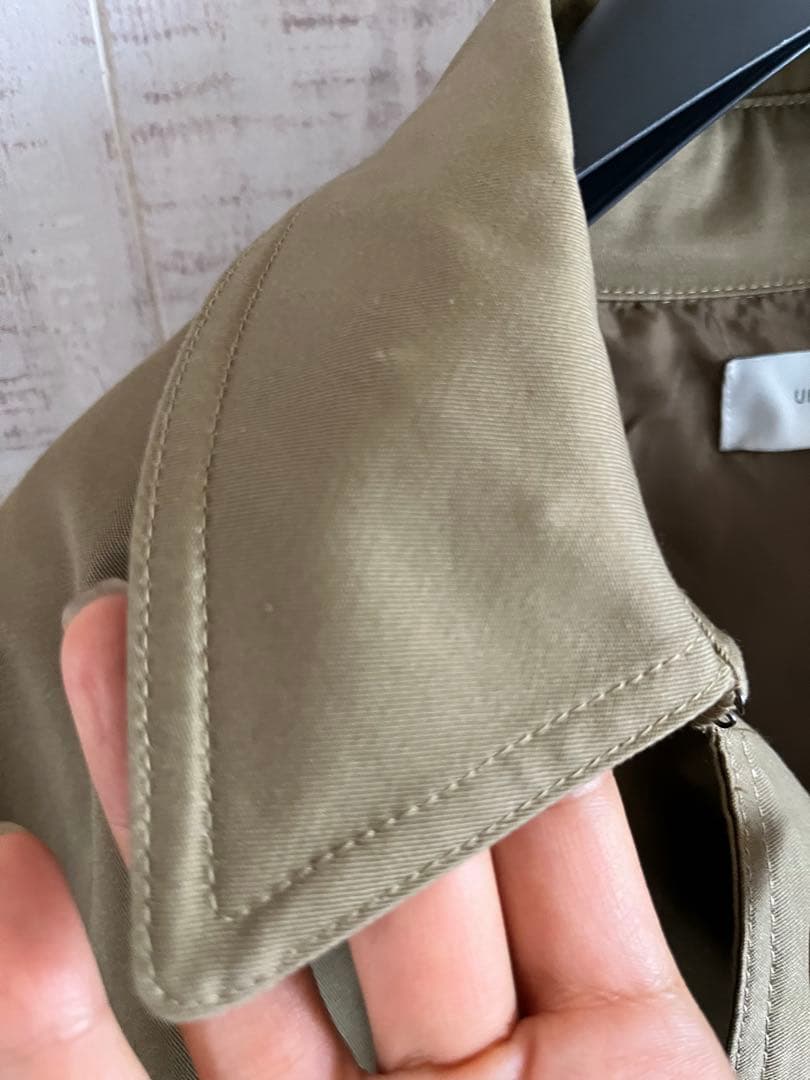 美品　アーバンリサーチ　 ダブルブレスト トレンチコート　ロングコート　コットン