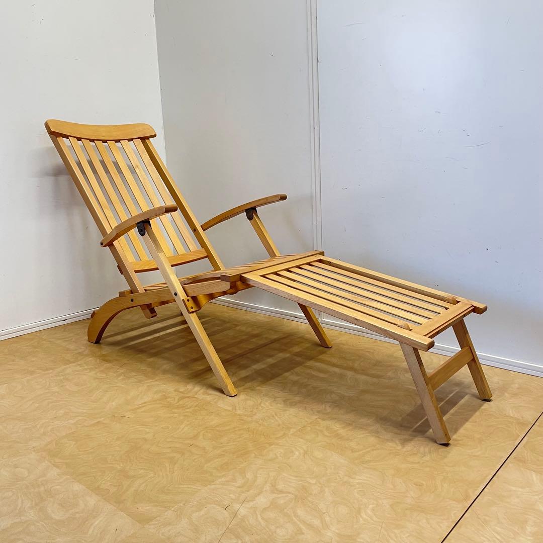 木製デッキチェア フォールディングチェア 折りたたみ椅子 イス 北欧スタイル