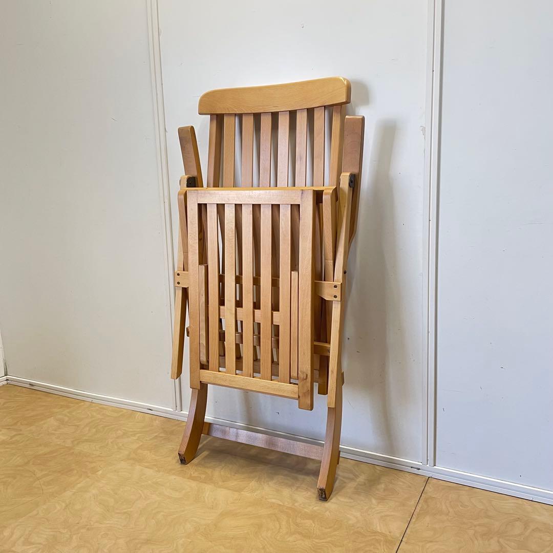 木製デッキチェア フォールディングチェア 折りたたみ椅子 イス 北欧スタイル