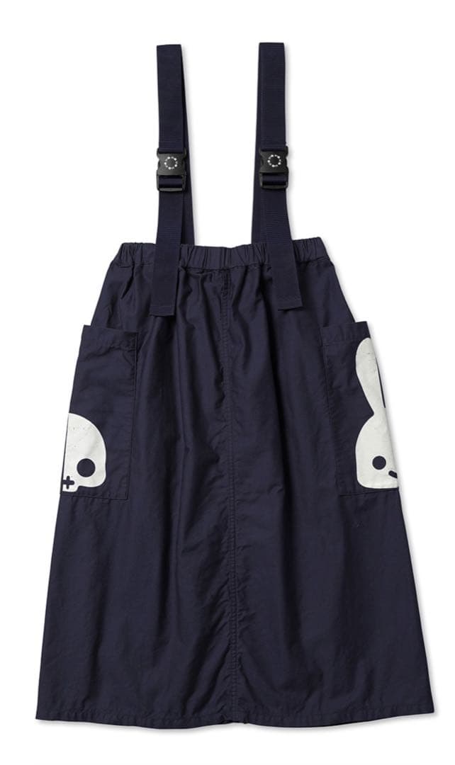 CUNE DDDCショルダーストラップスカート ネイビー