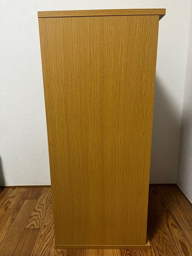 ナチュラルウッド 4段チェスト