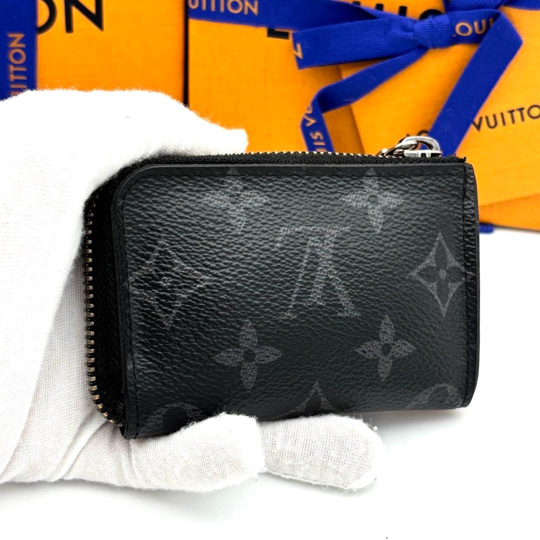 ルイヴィトン ケース 財布 モノグラムエクリプス ポルトモネジュール