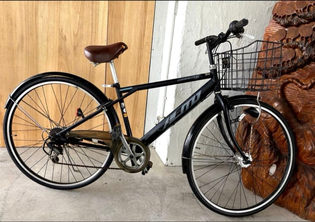 ⭕️⭕️現状渡しA-LOG COMMUTER 自転車 ブラック　6段変速27インチ