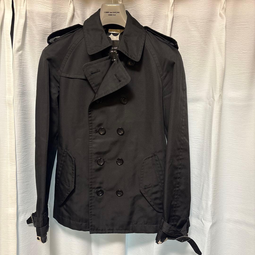 COMME des GARÇONS HOMME PLUS ブラックトレンチコート