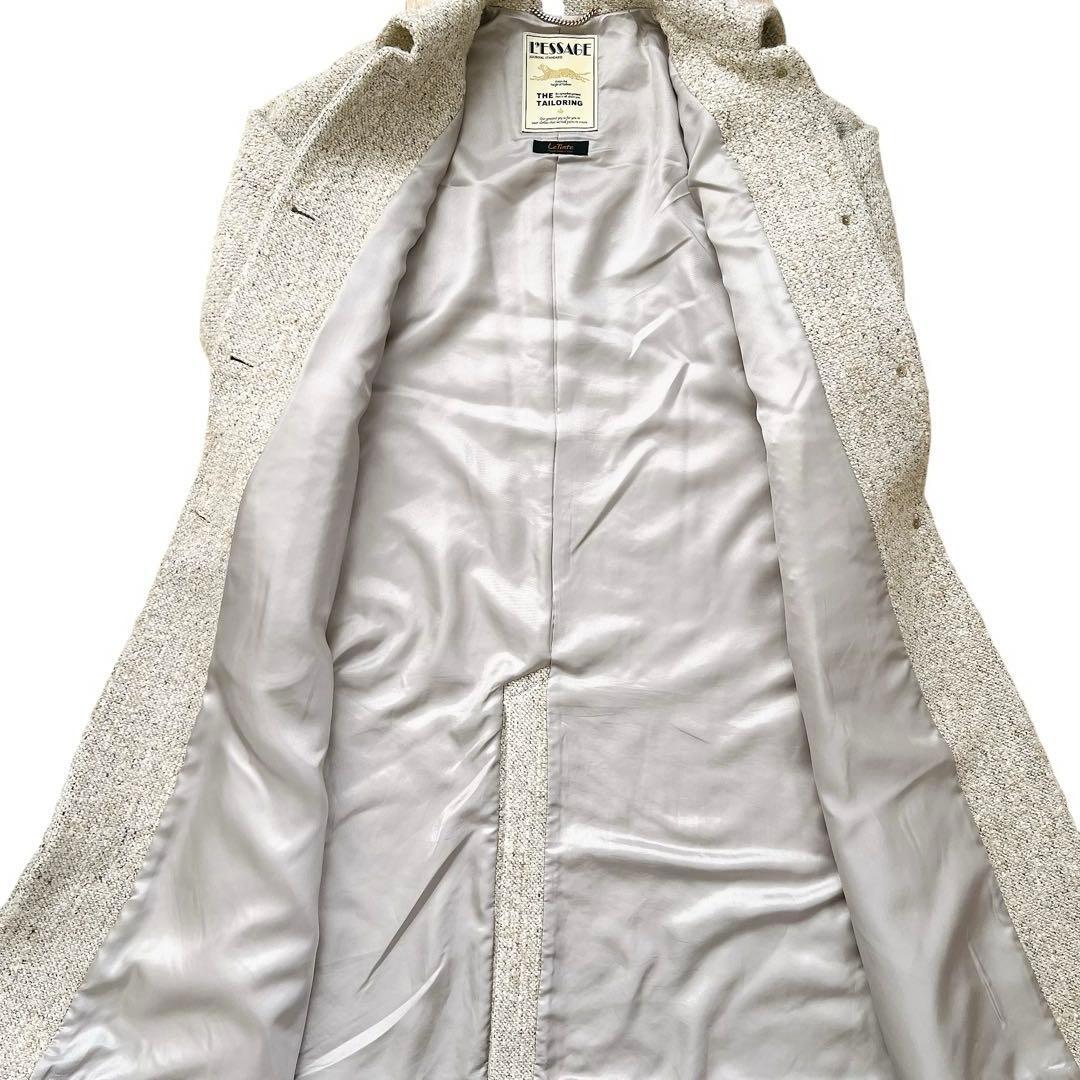 ジャーナルスタンダードレサージュ　ピュアウールブークレコート　ベージュグレー