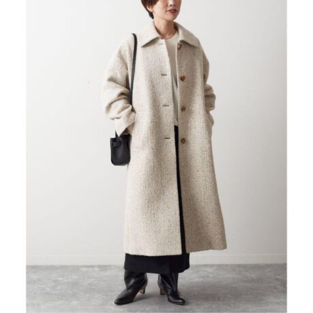 ジャーナルスタンダードレサージュ　ピュアウールブークレコート　ベージュグレー
