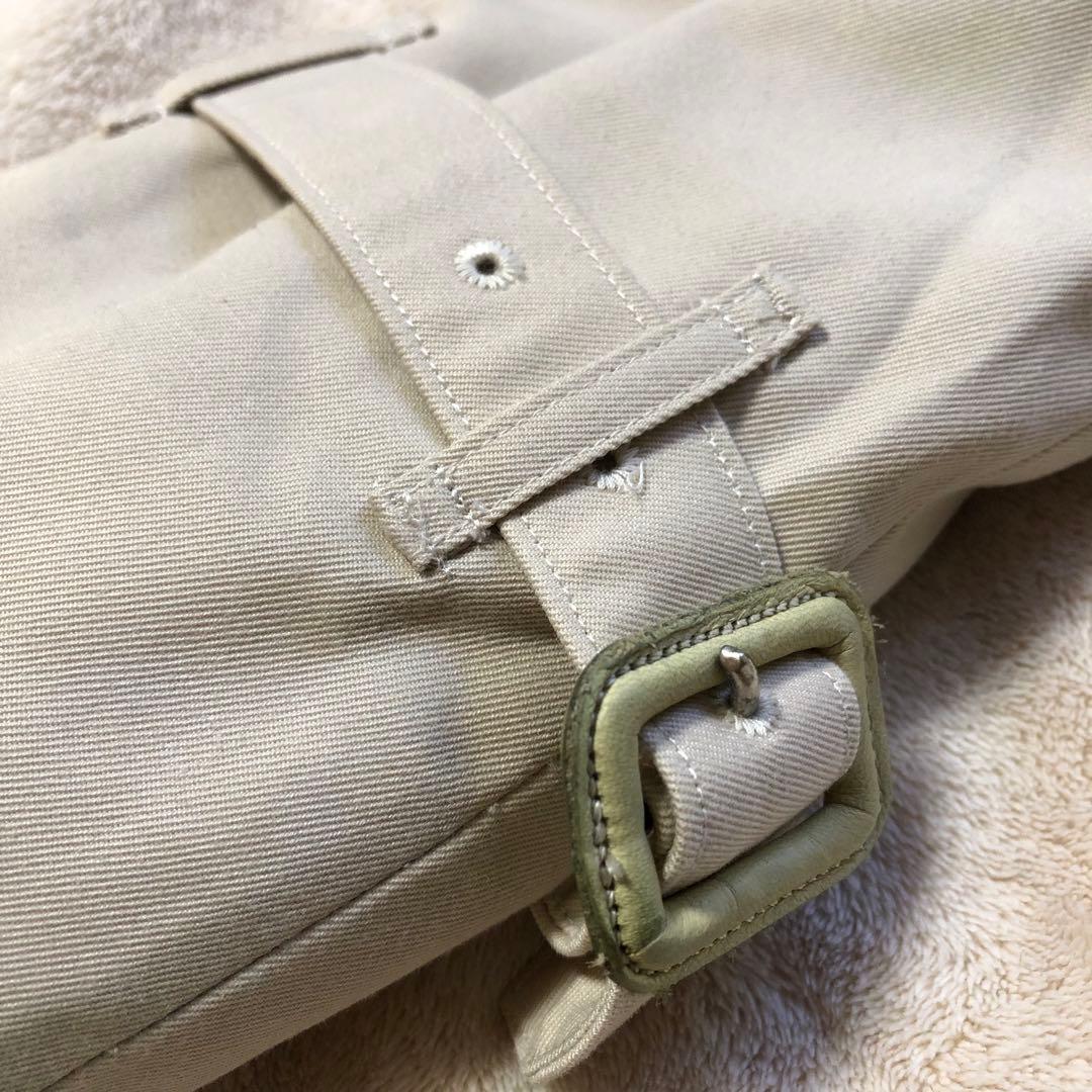 美品　バーバリー　ステンカラーコート　ノバチェック柄　ロング　ベージュ　本国製