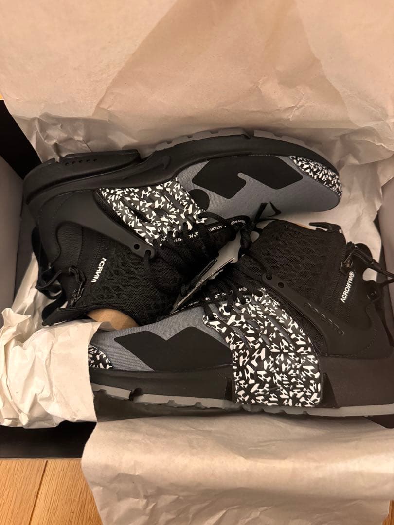 ACRONYM × Nike Air Presto Mid 黒　26cm