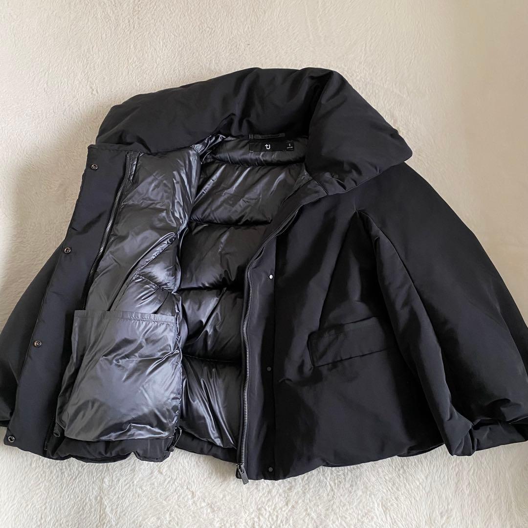 ユニクロ　+J ジルサンダー　ハイブリッドダウンジャケット　ブラック　S