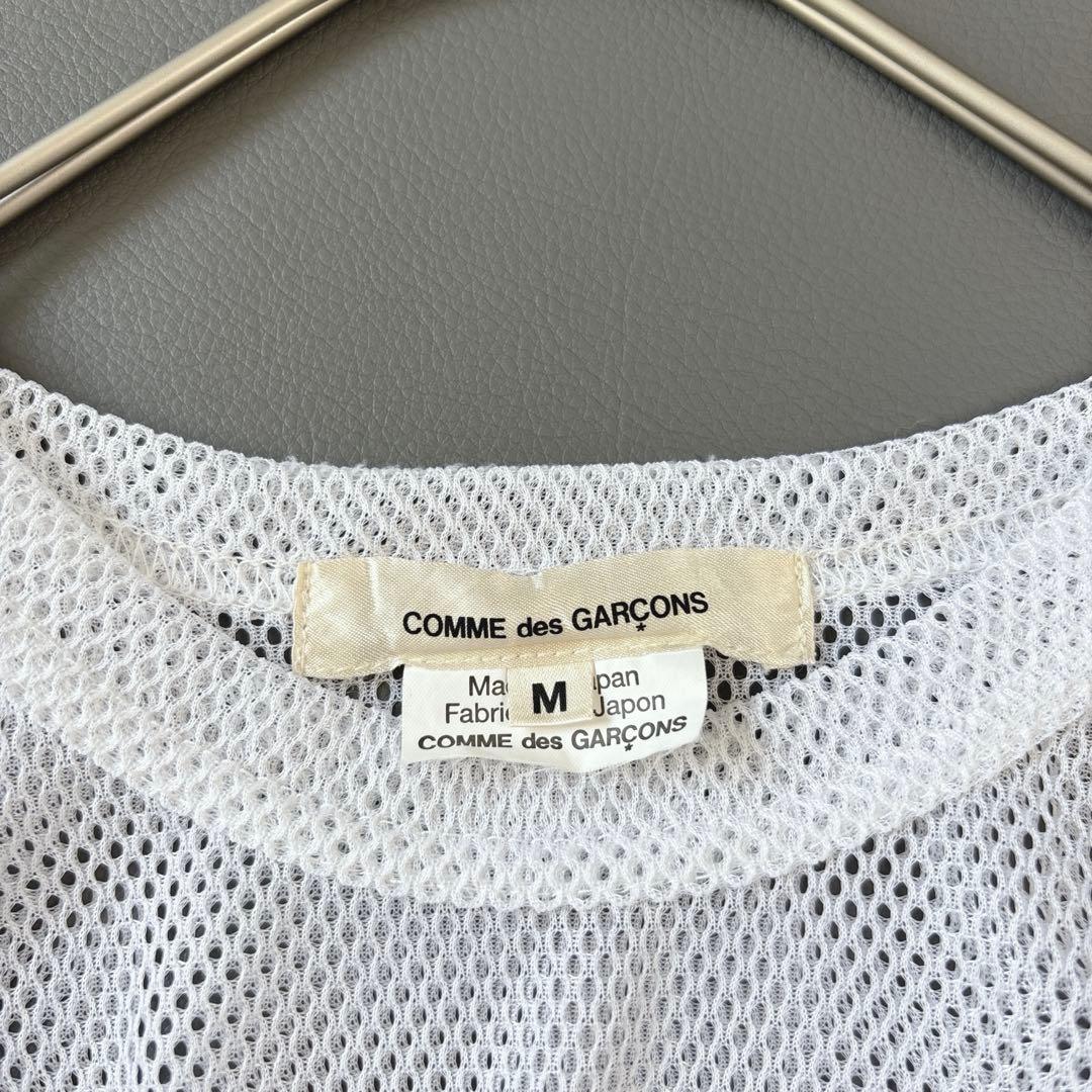 【23AW】未使用級✨コムデギャルソン メッシュ ペプラム ホワイト Mサイズ