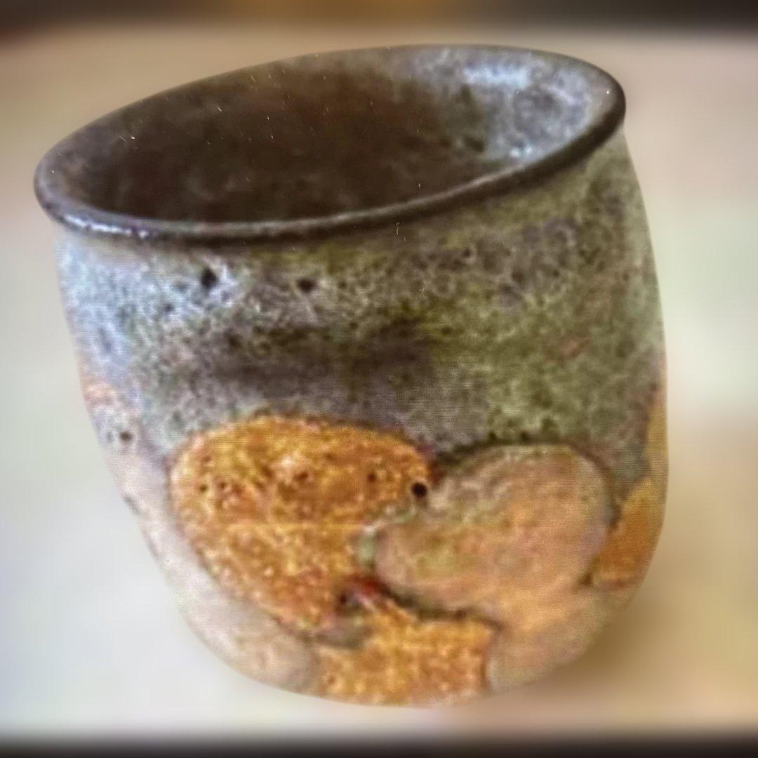 ▶︎ ◎金銀彩草花紋　盃　鈴木爽司 ぐい呑 酒器