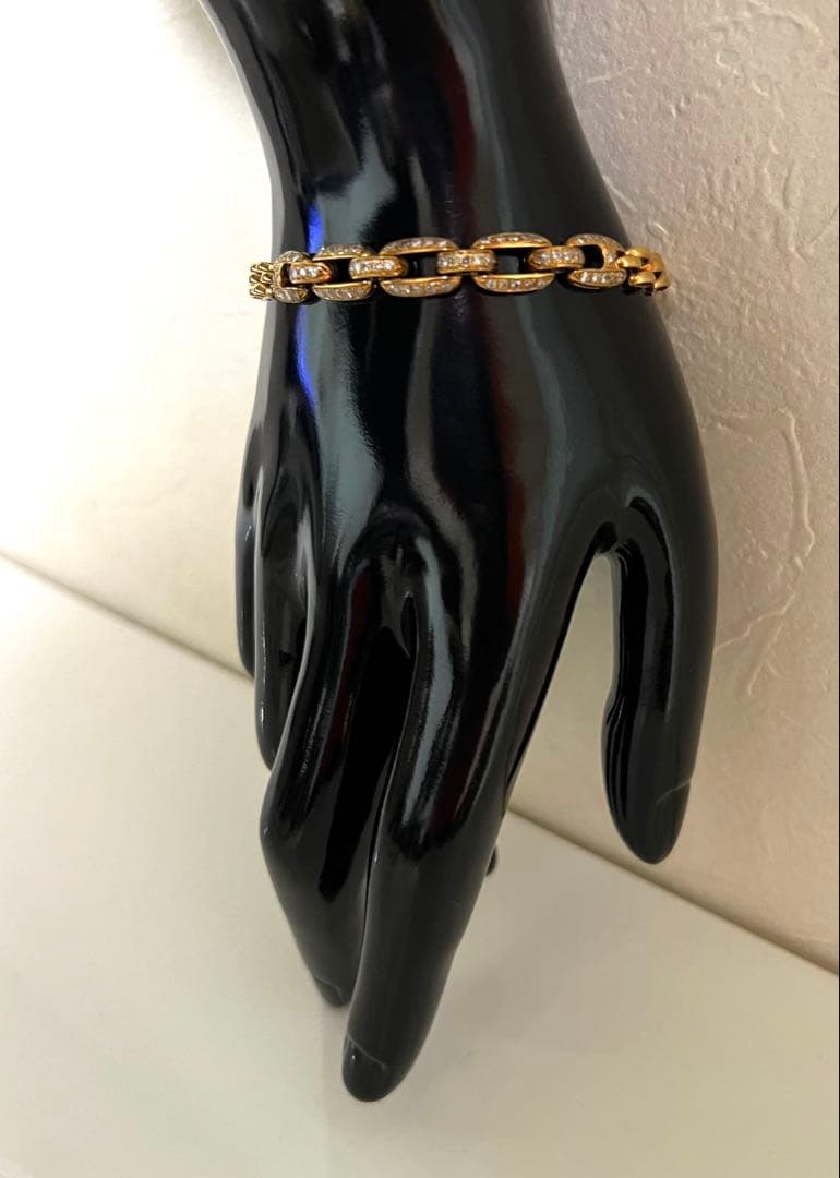 ☆みみりん☆ k18豪華ダイヤモンド ブレスレット　14g