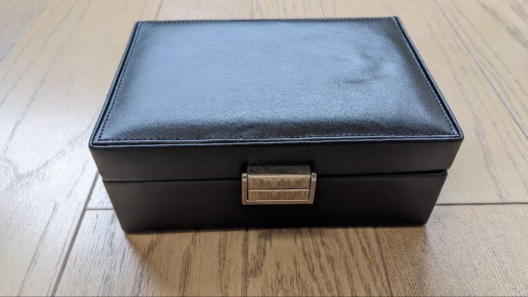 ◆未使用◇YANASE 革製 アクセサリーケース 黒 ノベルティ ヤナセ◆