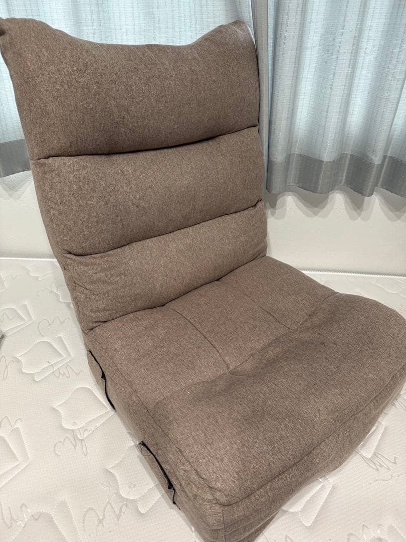 MANACARE リクライニング座椅子 ブラウン　ポケットコイル