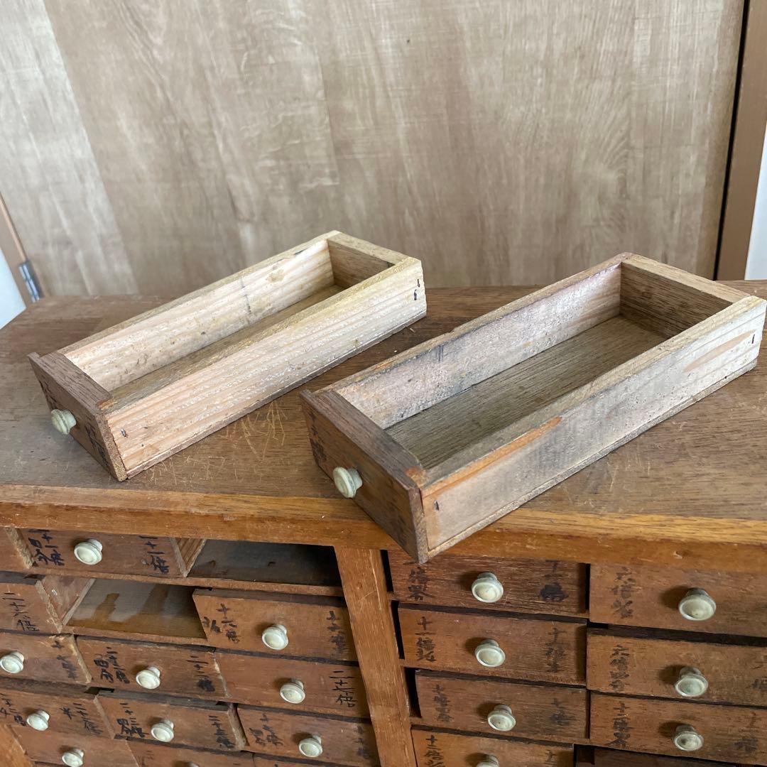 T1【送料込み】活版印刷所から出た木のタンス【古道具】【活版印刷】