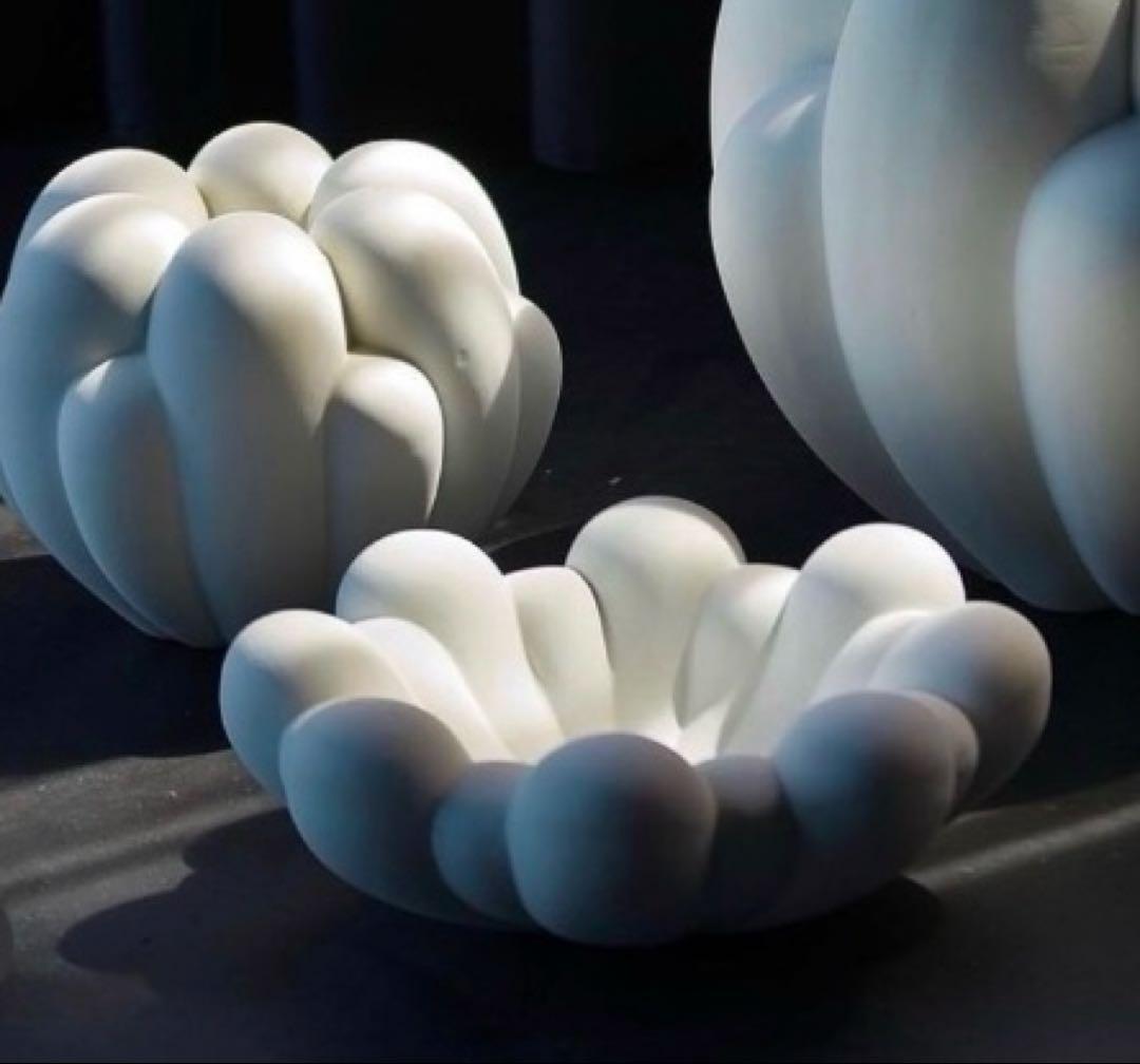 小物入れ 101  Bloom Tray Big Bone White