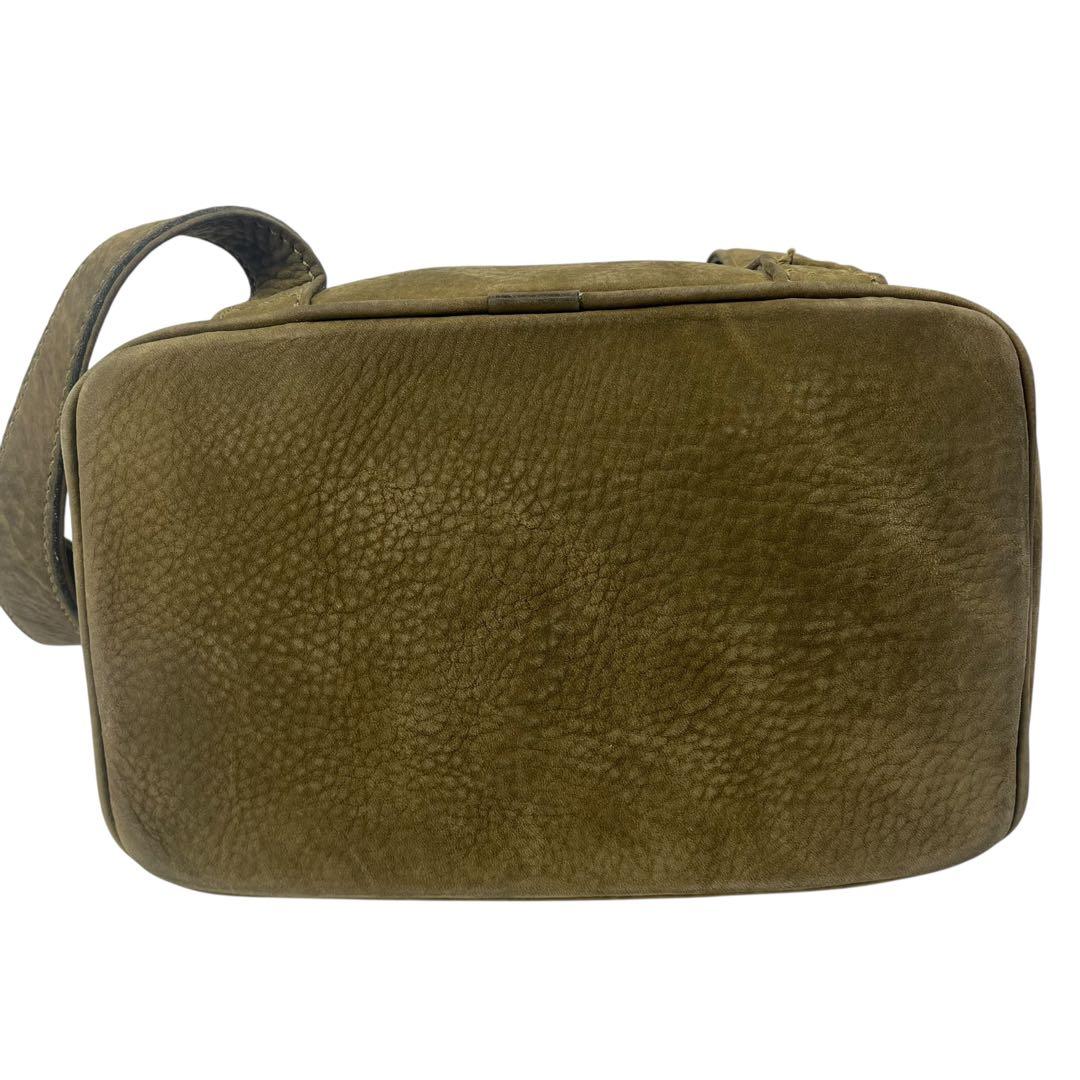 美品✨ COACH コーチ ヌバック リュック カーキ フラップ ハンドル