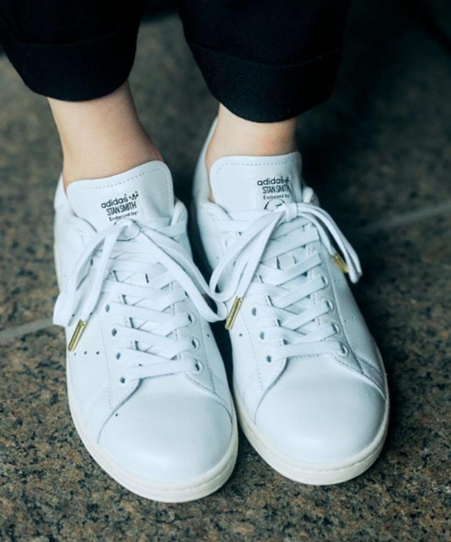 天然皮革‼️新品✨スタンスミス adidas 24.5 本革 エアフォース1 白