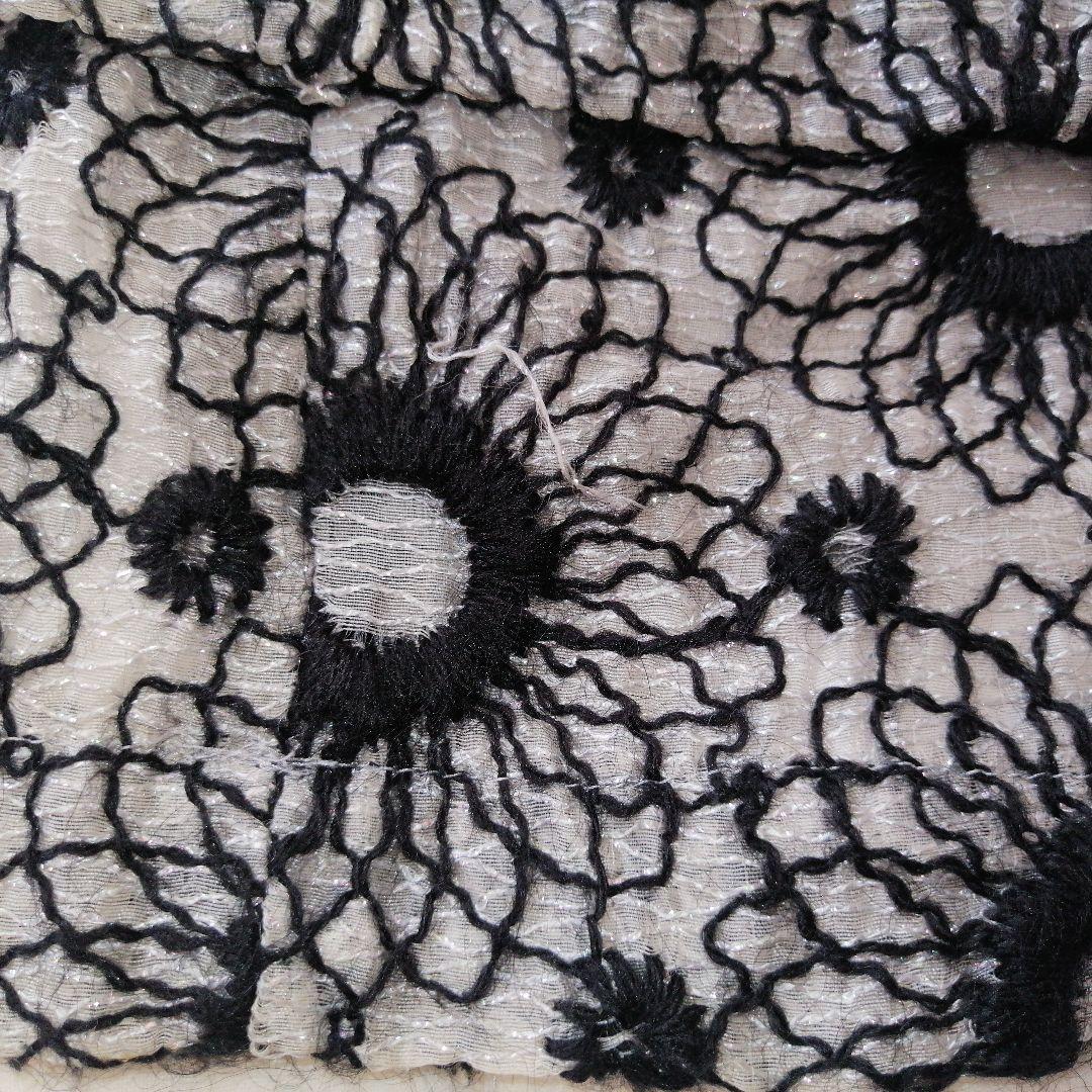 コムデギャルソン 花柄刺繍 フレアスカート M