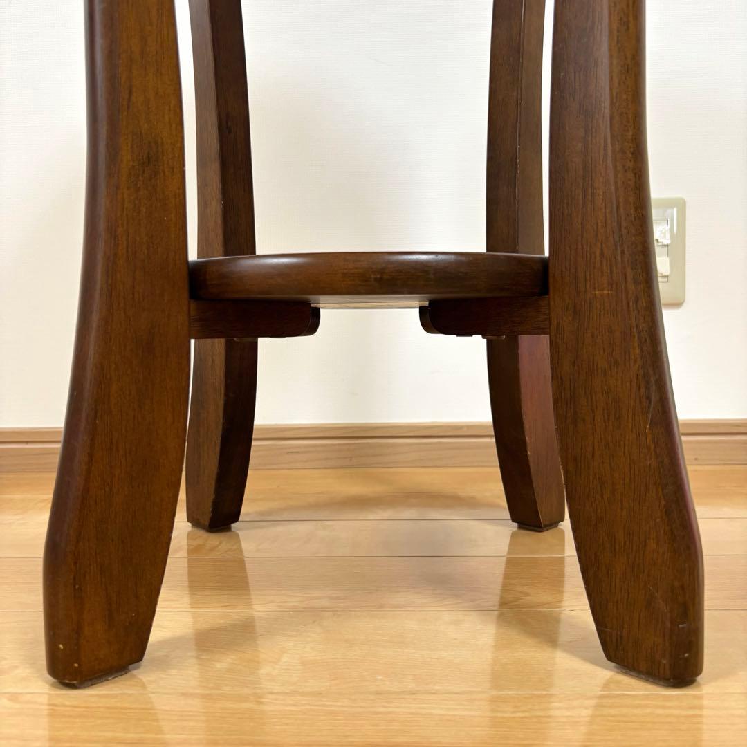 アンティーク 天然木 花台 サイドテーブル コンソールテーブル 飾り台 猫脚