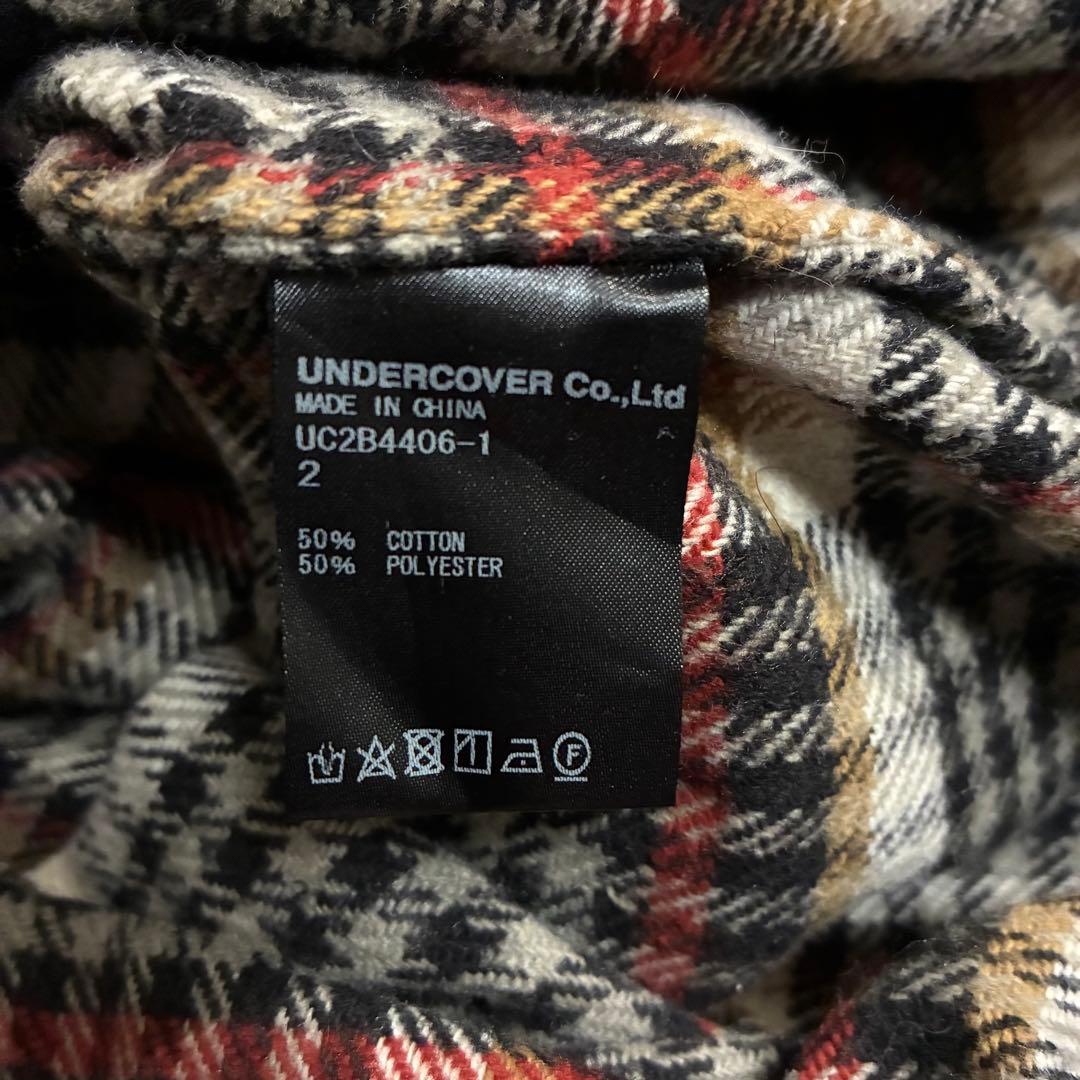 【入手困難】アンダーカバー　ロングチェックネルシャツ　2