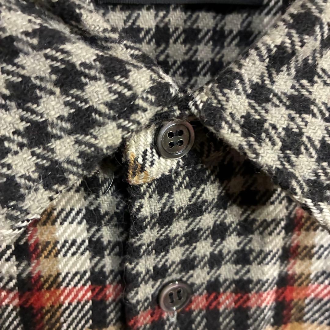 【入手困難】アンダーカバー　ロングチェックネルシャツ　2