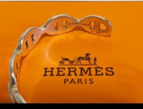 美品　HERMES エルメス　シェーヌダンクル　アンシェネ　SH バングル