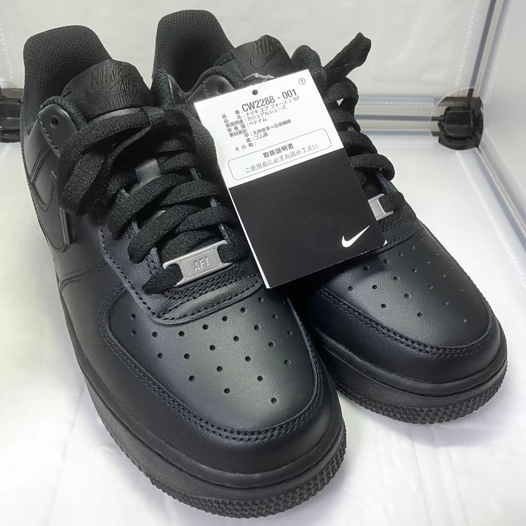 ★未使用★黒タグ付 NIKE AIRFORCE1 オールブラック トリプル 24