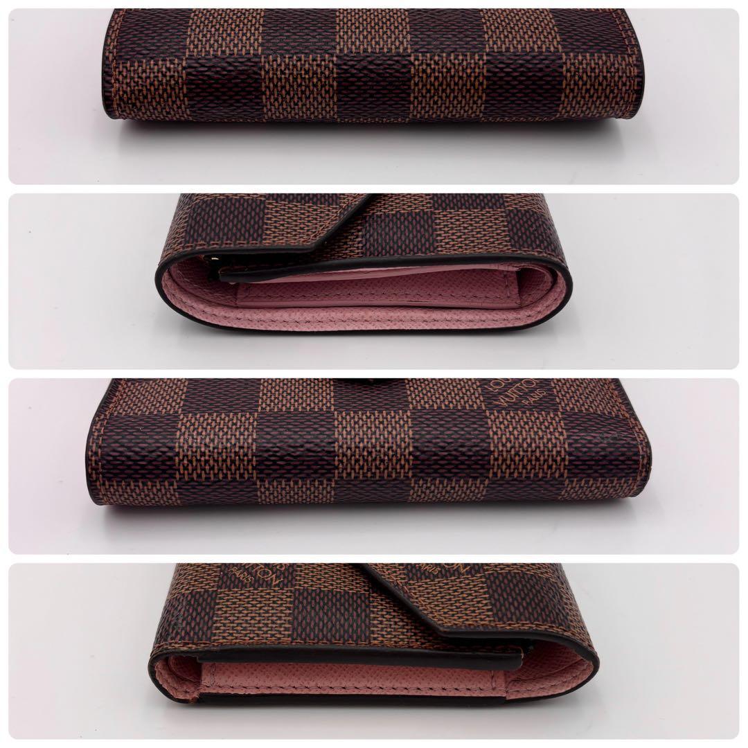 ルイヴィトン ポルトフォイユ ヴィクトリーヌ ダミエ 三つ折り財布 正規品