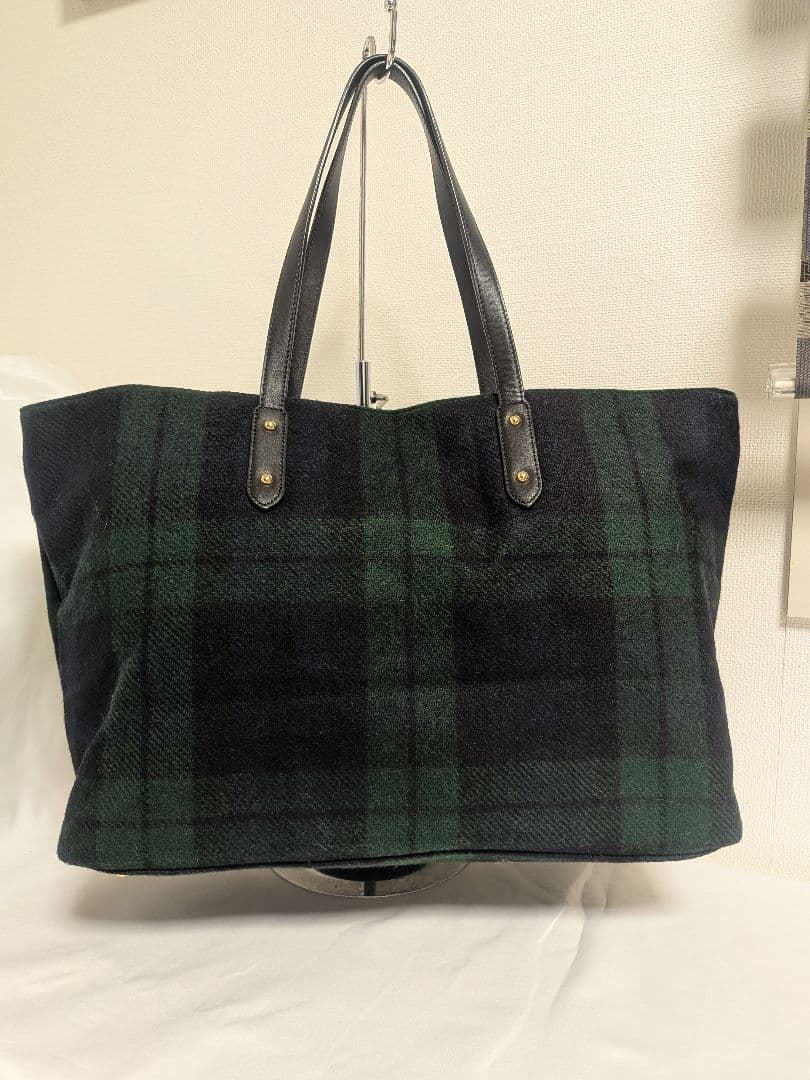 美品　Brooks Brothers ウール　タータン　トートバッグ
