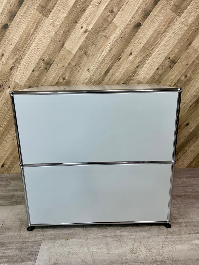 USM Haller　ハラー　1列 2段　キャビネット ライトグレー ①