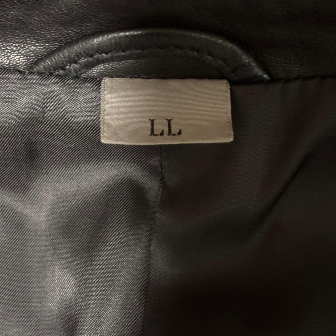 【おさる】INTERMEZZO ダーバン　カーコート　羊革　XL オーバー