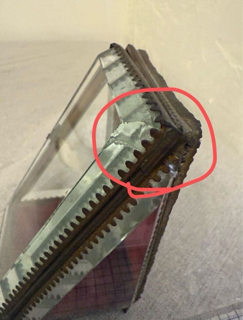 アンティーク ガラスディスプレイケース