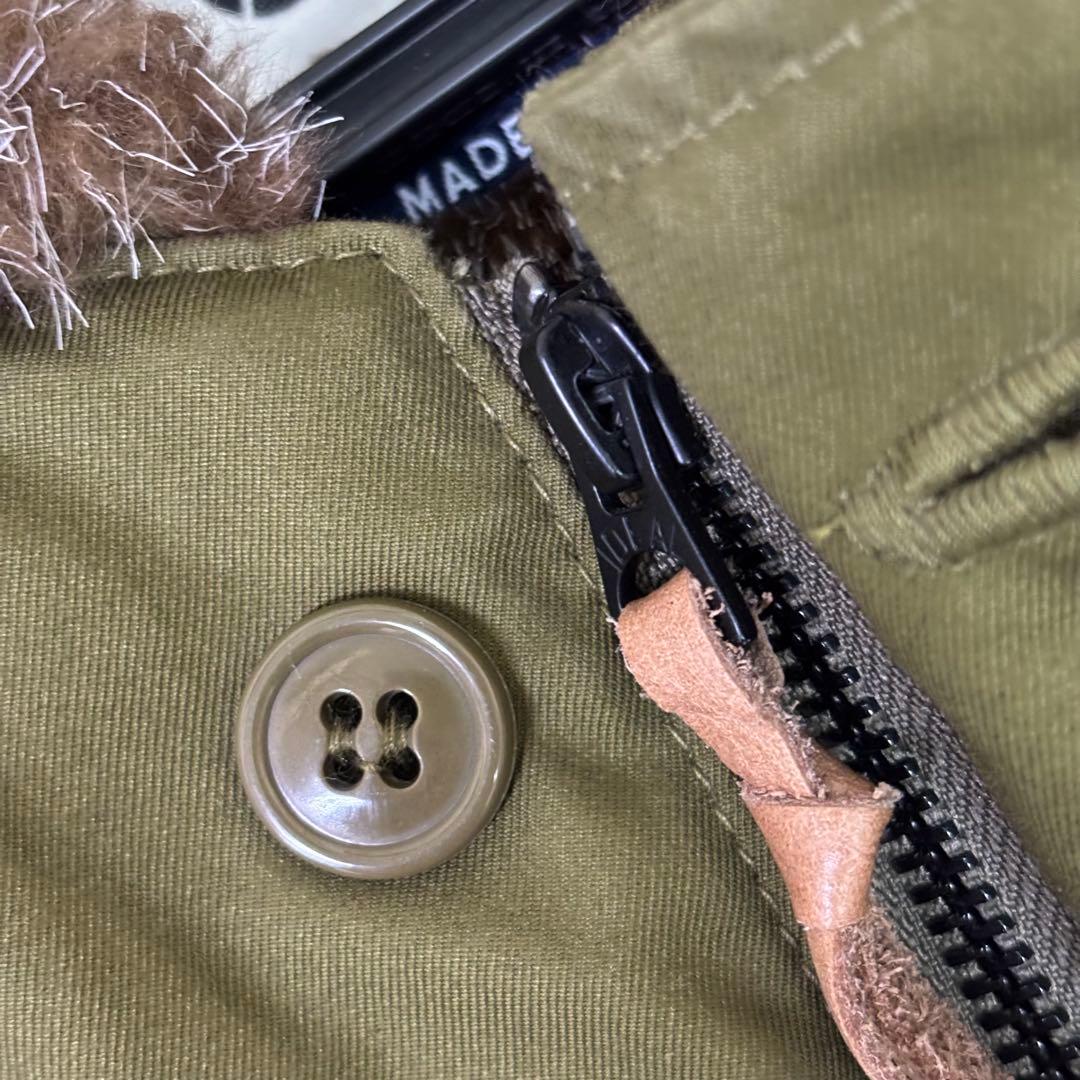 美品　BRITISH GREEN デッキジャケット　オリーブジャケット