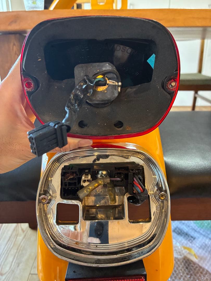 03年式XL1200S 純正前後フェンダー（イエロー）