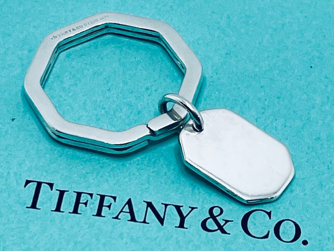 h581 ティファニー　オクタゴン　キーリング　キーホルダー　シルバー　925